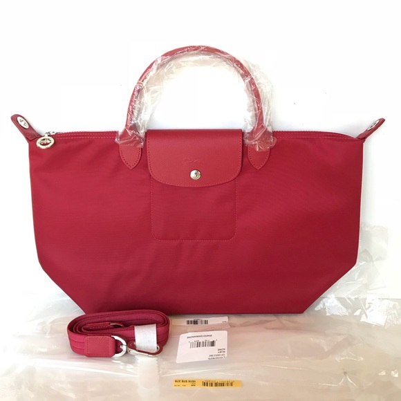 Sold-LONGCHAMP Le Pliage Nylon Satchel / Crossbody - Picture 6 of 8